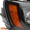 Fit 2011-2014 Chrysler 300 Halogen Type Projector Drive Side Black Headlight
