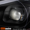 Fit 2013-2015 Dodge Dart Black DRL Light Bar Projector Headlights + Fog Lamps