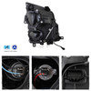 Fits 2008-2014 Cadillac CTS Dual Projector Switchback LED Black Smoke Headlights