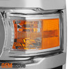 Fit 2014-2015 Chevy Silverado 1500 LED DRL U Neon Bar Style Projector Headlights
