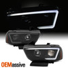 Fit 2011-2014 Charger Black Smoked LED DRL Tube Projector Headlights