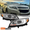 Fit 13-15 Chevy Malibu 16 Limited LED Strip DRL Projector Headlight Assembly