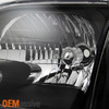 Fits 2005 Toyota Tundra Double | Crew Cab Black Headlights+Dark Red Tail Lights