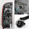 Fits 2005 Toyota Tundra Double | Crew Cab Black Headlights+Dark Red Tail Lights