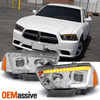 Fit 2011-2014 Dodge Charger LED Signal DRL Tube Projector Headlights