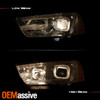 Fit 2011-2014 Dodge Charger LED Signal DRL Tube Projector Headlights