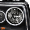 Fit 07-12 Nitro CCFL Halo Projector LED Signal Headlights + Dark Red Tail Lights