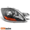 Fits 07-12 Yaris 4DR Sedan Headlight Front Lamps Passenger Right Side Set