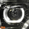 Fits [Angel Mono-Eye Tech] 2009-2018 Dodge Ram 1500 2500 3500 Halo LED Headlight