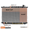 NEW Lifetime Warranty Radiator 2389 2390 For 2001-2006 Santa Fe V6 2.7L L4 2.4L