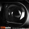 [LED DRL SWITCHBACK] For 2014-2020 Chevy Impala Black Projector Headlight Lamp