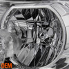 Fits 07-13 Tundra 08-17 Sequoia Chrome Clear Headlights Front Lamps Replacement