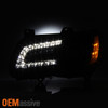 Fit 2011-2014 Chrysler 300 Black Headlights Lights Left+Right Halogen Type 11-14