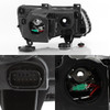 Fit 2011-2014 Chrysler 300 Halogen Type Projector Passenger Side Black Headlight