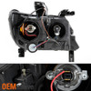 Fits [Black] 2015-2022 Chevy Colorado LED DRL Dual Square Projector Headlights