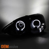 For 02-2004 Acura RSX Integra DC5 Black Halo Projector LED Headlight Replacement