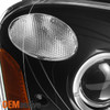 For 02-2004 Acura RSX Integra DC5 Black Halo Projector LED Headlight Replacement