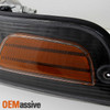 Fit 99-05 Ford Crown Victoria Black Headlights +Dark Red Tail Lights Replacement