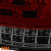 Fits 05-08 Audi A4 S4 RS4 Quattro Turbo Red Smoke 4Pcs LED Tail Lights +Trunk Pc