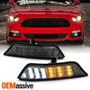 For 2015-2017 Ford Mustang Smoke Bumper Light Pair LED Parking Sequential Signal