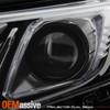 For 18-19 Toyota Camry L/ LE/ SE [TRD Style] LED Projector Black Headlights Pair