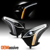 For 2017-2018 Cadillac XT5 [LED DRL] Projector Chrome Clear Headlight Pair LH+RH