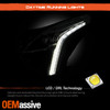 For 2017-2018 Cadillac XT5 [LED DRL] Projector Chrome Clear Headlight Pair LH+RH