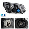 Fit Black 2006-10 Hino 145 / 2006-14 Hino 258LP/ 2008-14 Hino 258ALP Headlights