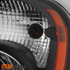 Fit Black 2008-2016 Freightliner Cascadia Halogen Type Left + Right Headlights