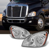 Fit 08-16 Freightliner Cascadia Halogen Type Driver LH & Passenger RH Headlights
