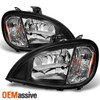 Fit Black 2004-2017 Freightliner Columbia semi-trailer LH & RH Black Headlights