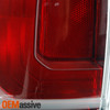 For 2016-2020 Toyota Tacoma Pickup Smoked Red Bezel Clear Len Tail Lights Pair