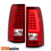 For 03-06 Chevy Silverado 1500/2500/3500/1500HD/2500HD [C-Tube] Red Tail Lights