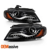 For 2009 2010 2011 Audi A4 HID Xenon OE Style Projector Headlights Pair Housing