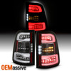 For 2019-2022 Ram 1500 [Halogen Type] LED Black Tail Lights w/ Seqential Signal