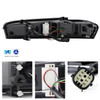 For 16-18 Chevy Camaro Halogen Incandescent Black Tail Lights w/LED Sequential