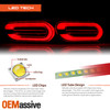 For 2016-2018 Chevy Camaro LED Tube Black Tail Lights w/ LED Sequential Signal