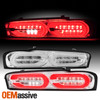For 16-18 Chevy Camaro Halogen Incandescent Chrome Tail Lights w/LED Sequential