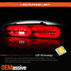 For 2016-2018 Chevy Camaro LED Tube Chrome Tail Lights w/ LED Sequential Signal