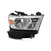 For 2019-2021 RAM 1500 Truck [Halogen Type] Headlight w/ Chrome Bezel Passenger