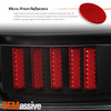 For 2007-2014 Suburban Tahoe Yukon XL Black Tail Light [LED Stripe] Parking Lamp