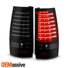 For 2007-2014 Suburban Tahoe Yukon XL Black Smoke Tail Lamp [LED Stripe] Parking