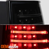 For 2007-2014 Suburban Tahoe Yukon XL Black Smoke Tail Lamp [LED Stripe] Parking