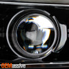 For 16-19 Silverado 1500 HID/Xenon Projector Chrome Headlight w/LED Parking Pair