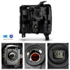 For 16-19 Silverado 1500 HID/Xenon Projector Headlight w/LED Parking Passenger