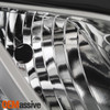 For 2013-2017 Chevy Traverse Halogen Type Chrome Clear Headlight Passenger Right