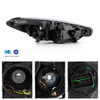 For 2014-2016 Forte Koup Forte5 Halogen Projector Headlights Pair w/LED Position