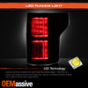 For 18-20 F150 LED DRL Sequential Turn Black Projector Headlight + Tail Light
