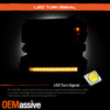 For 19-22 Silverado 1500 Halogen Projector Black Headlight LED Sequential Signal