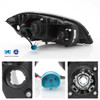 For 05-10 Chevy Cobalt 07-10 Pontiac G5 LED [C-Tube] Projector Black Headlights